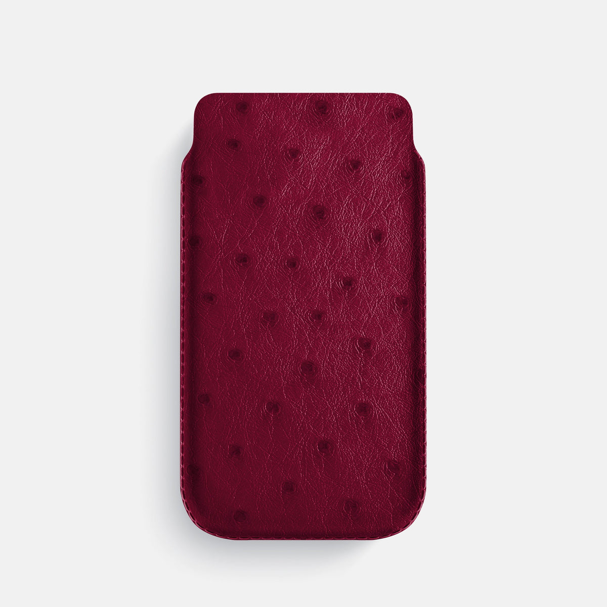 Pouch Case For iPhone 18 Pro In Ostrich -1 | Bordeaux