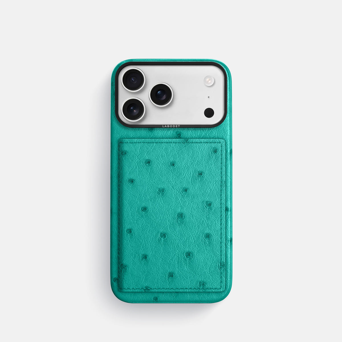 Bi-Fold Case For iPhone 17 Pro In Ostrich -1 | Turquoise-Black