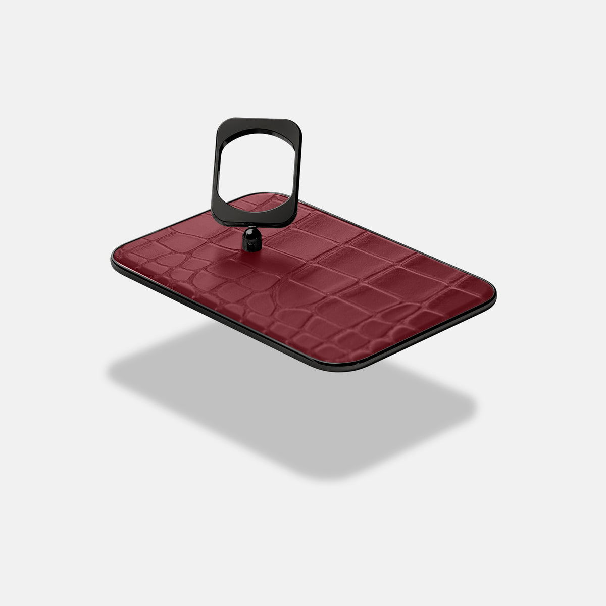 MagSafe Ring For iPhone 17 Pro In Alligator -4 | Burgundy-Black