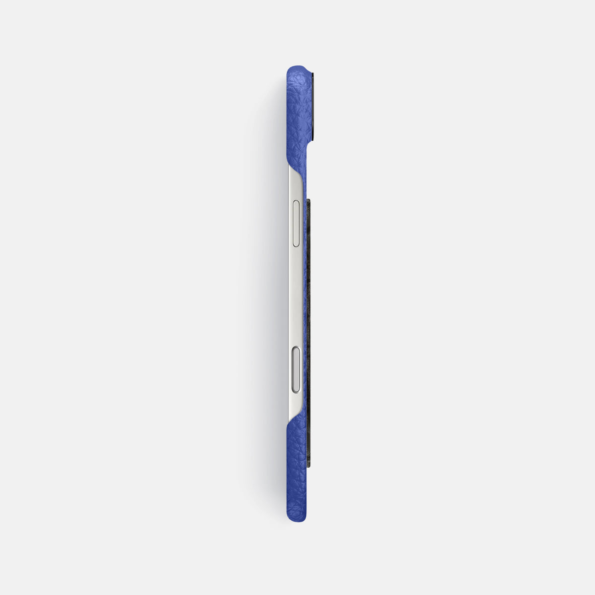 Classic Case With Carbon Dragon For iPhone 17 Air In Calf -3 | Royal-Blue-Black