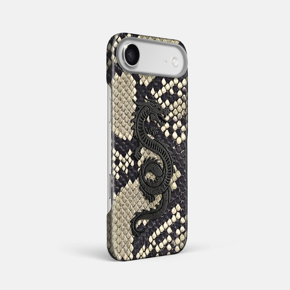 Classic Case With Carbon Dragon For iPhone 17 Air In Deluxe Python -2 | Savannah-Steel