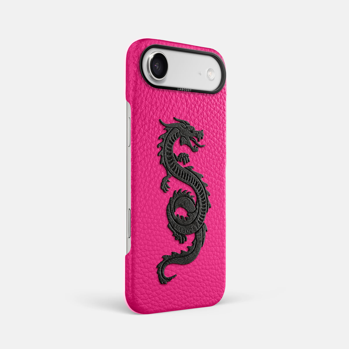 Classic Case With Carbon Dragon For iPhone 17 Air In Calf -2 | Magenta-Black