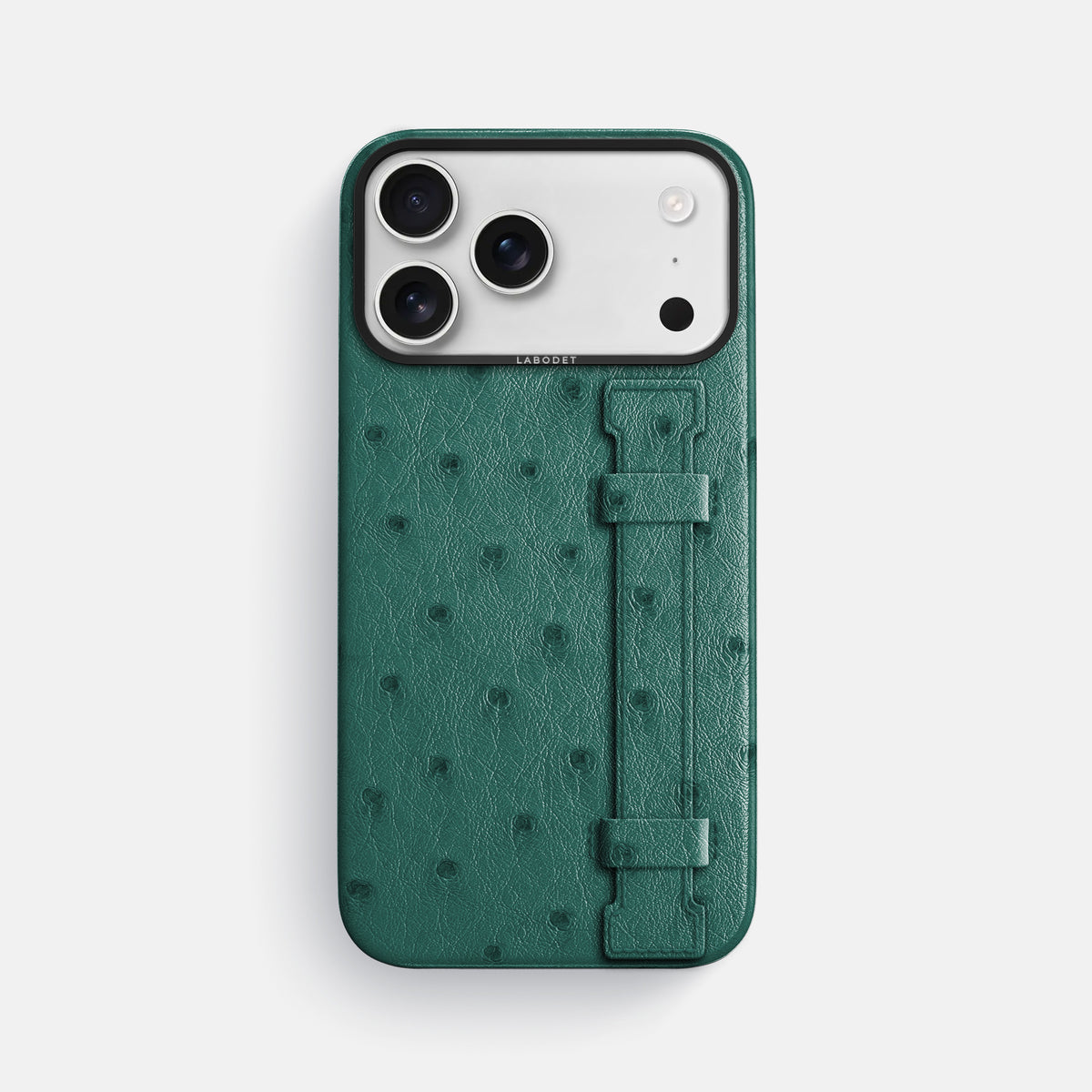 Handle Case For iPhone 17 Pro Max In Ostrich -1 | Forest-Green-Black
