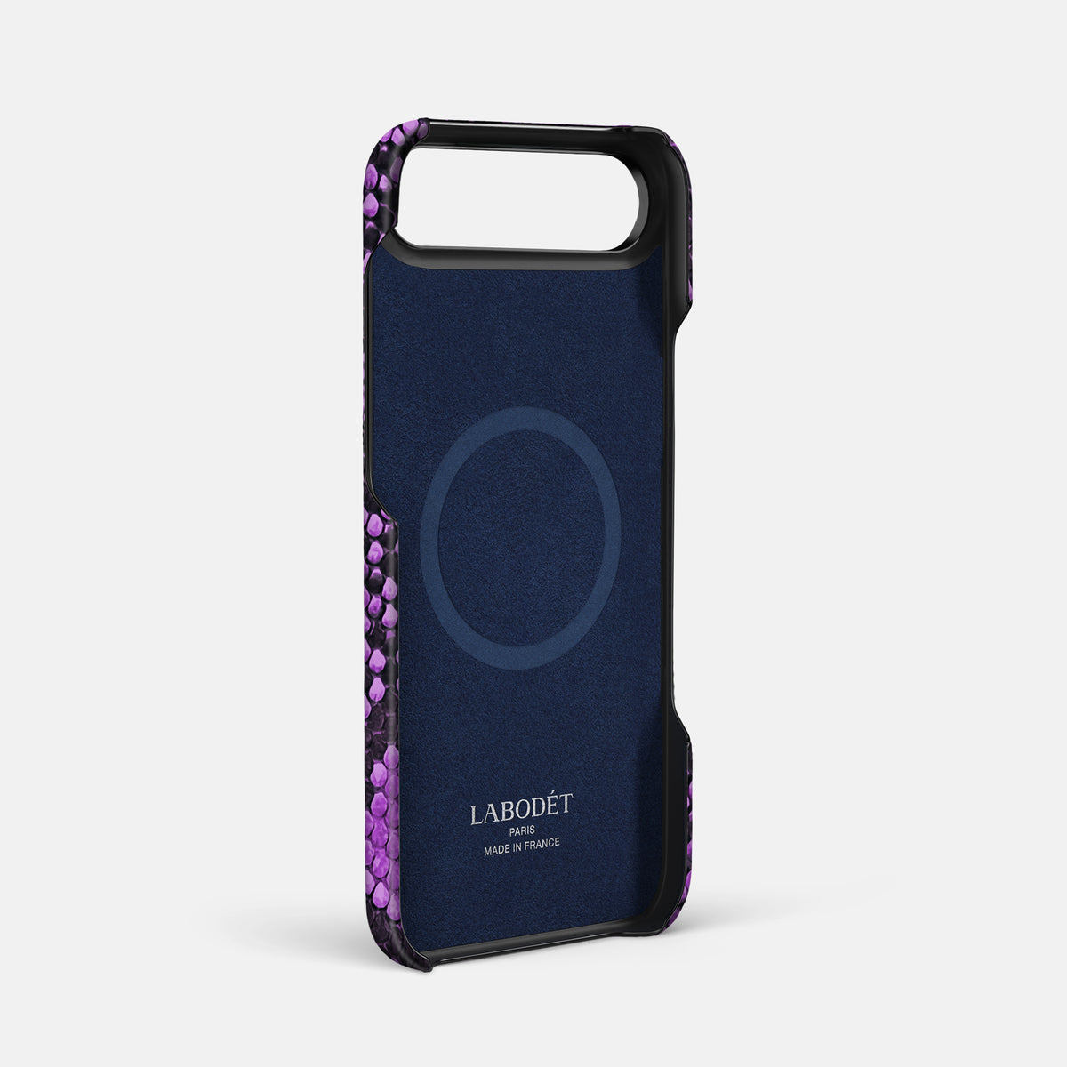 Center Handle For iPhone 17 Air In Deluxe Python -3 | Purple-Black