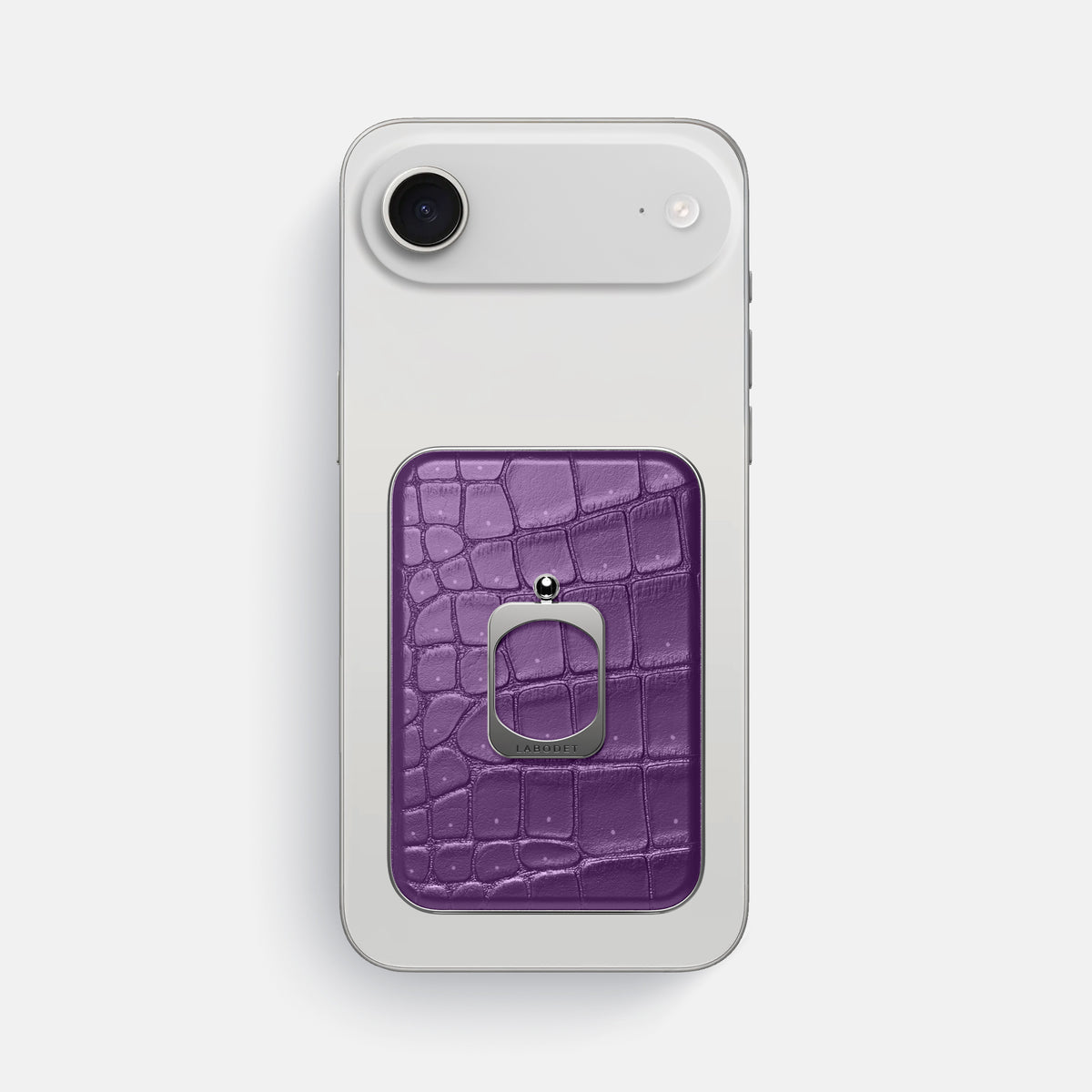 MagSafe Ring For iPhone 17 Air In Porosus Crocodile -2 | Purple-Steel
