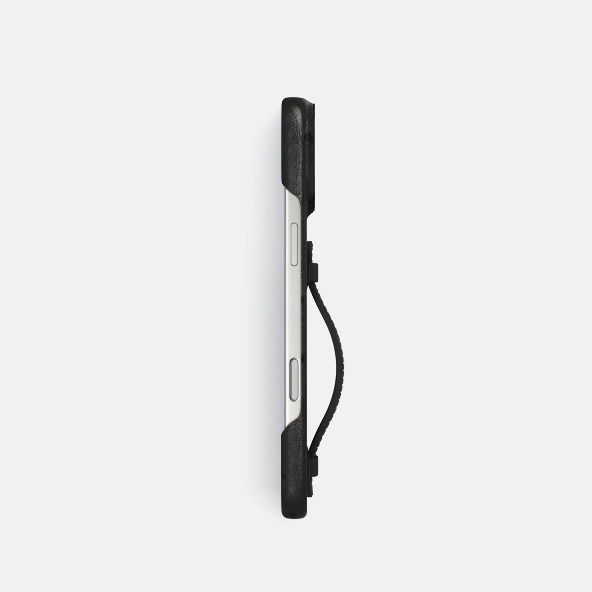 Center Handle For iPhone 18 Pro In Ostrich -2 | Black-Black