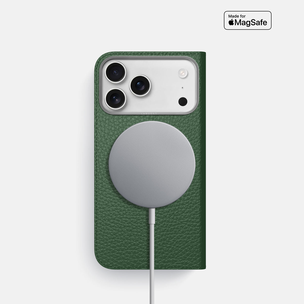 Folio Case For iPhone 17 Pro In Calf -3 | Dark-Green-Steel
