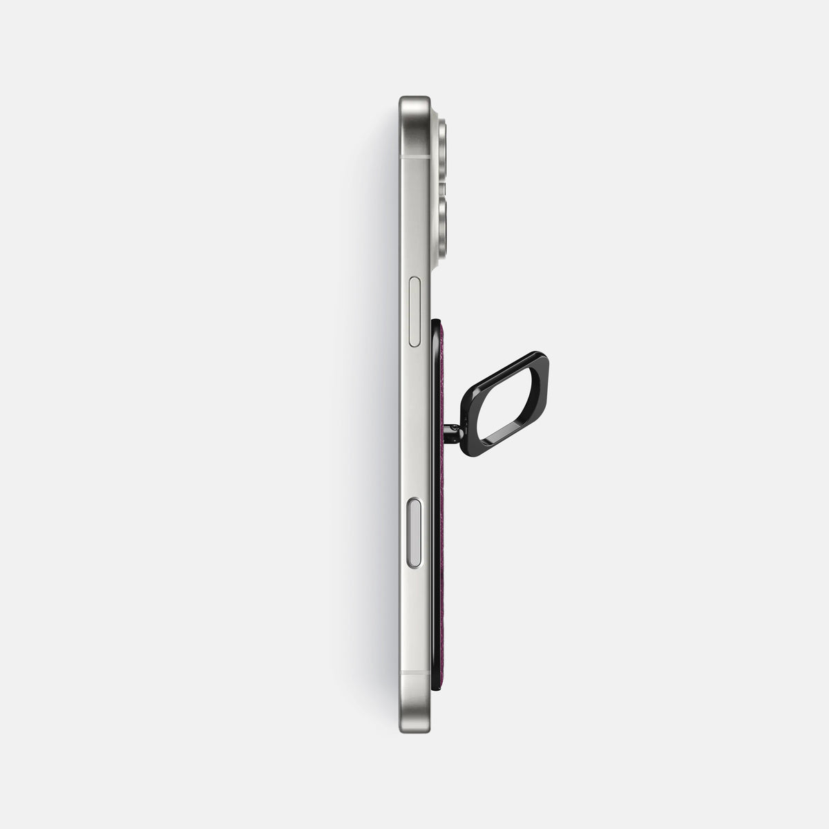 MagSafe Ring For iPhone 17 Pro Max In Ostrich -3 | Purple-Black