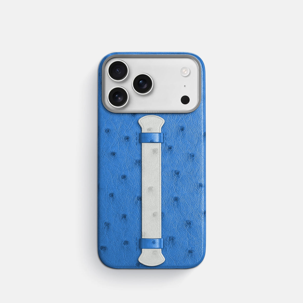 Center Handle Coloré For iPhone 18 Pro In Ostrich -1 | Royal-Blue-Steel
