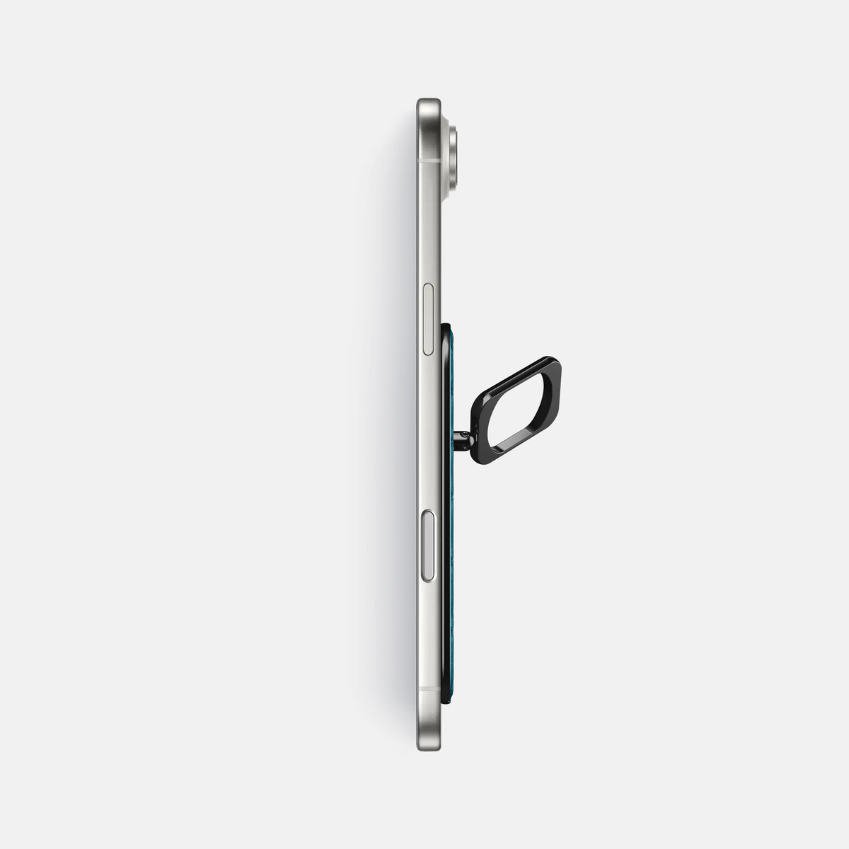 MagSafe Ring For iPhone 17 Air In Porosus Crocodile -3 | Turquoise-Black