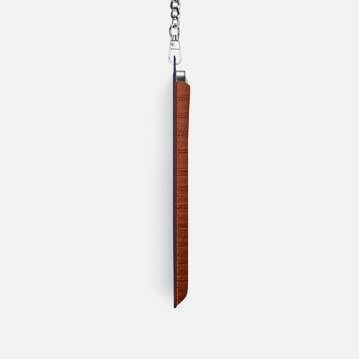 Crossbody Bag For iPhone 18 Pro In Python -4 | Medium-Brown-Steel