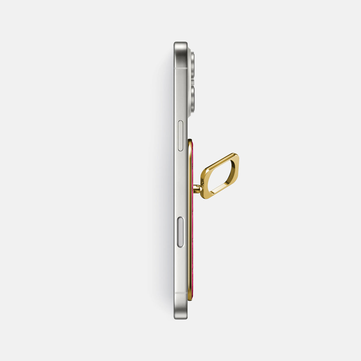 MagSafe Ring For iPhone 17 Pro Max In Calf -3 | Magenta-Gold
