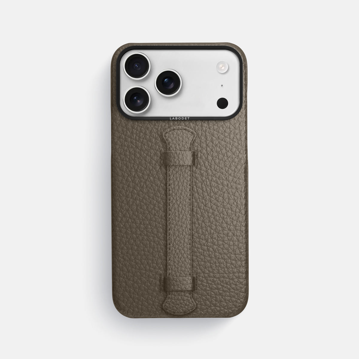 Center Handle For iPhone 17 Pro Max In Calf -1 | Taupe-Black