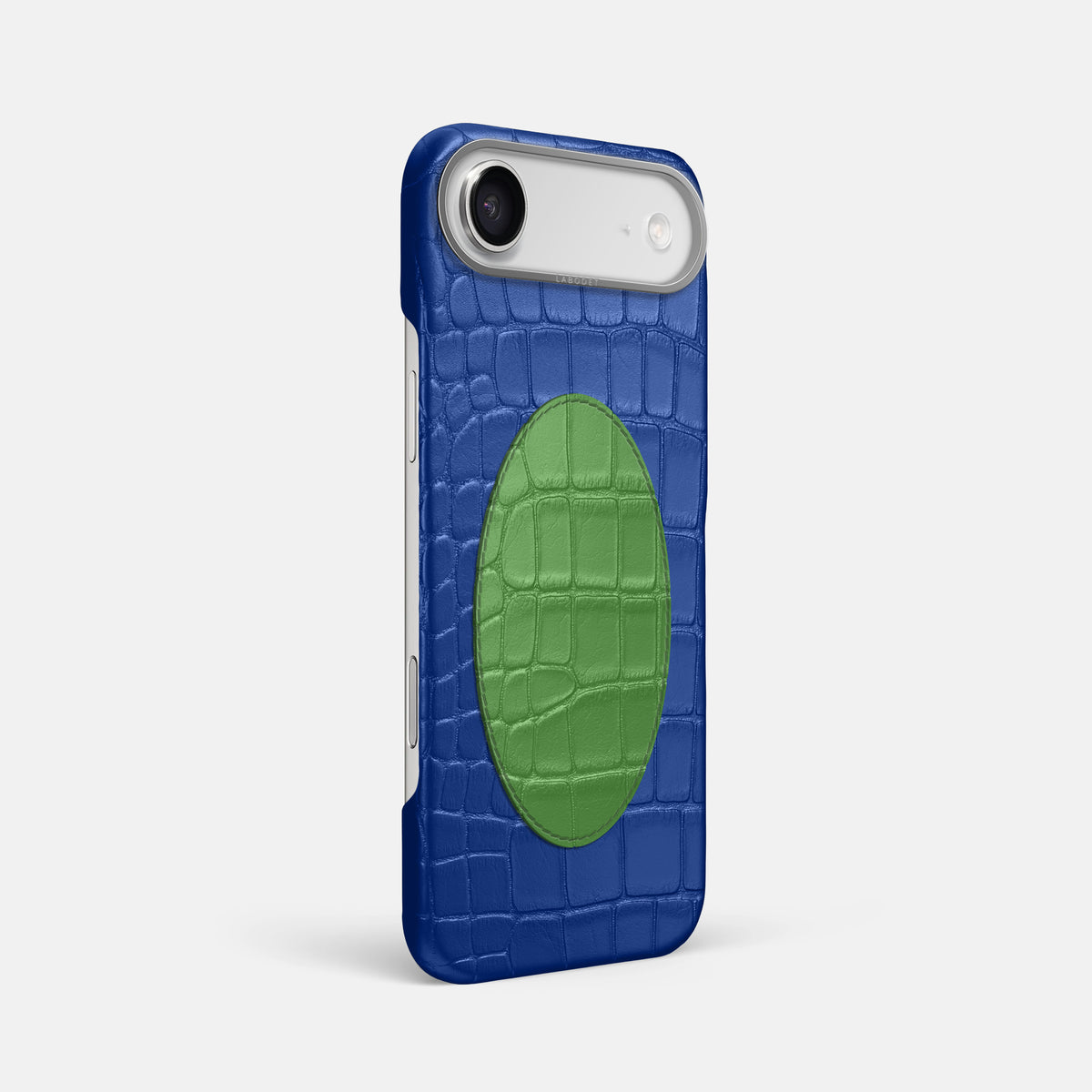 Classic Case With Oval For iPhone 17 Air In Alligator -2 | Royal-Blue-Steel