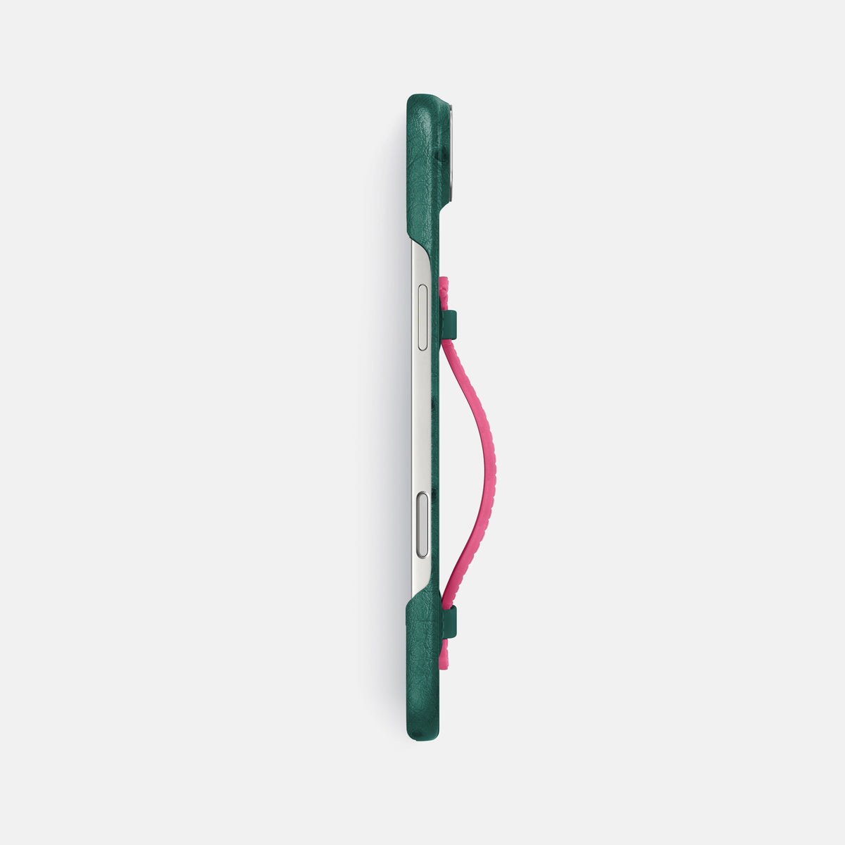 Center Handle Coloré For iPhone 17 Air In Ostrich -2 | Forest-Green-Steel
