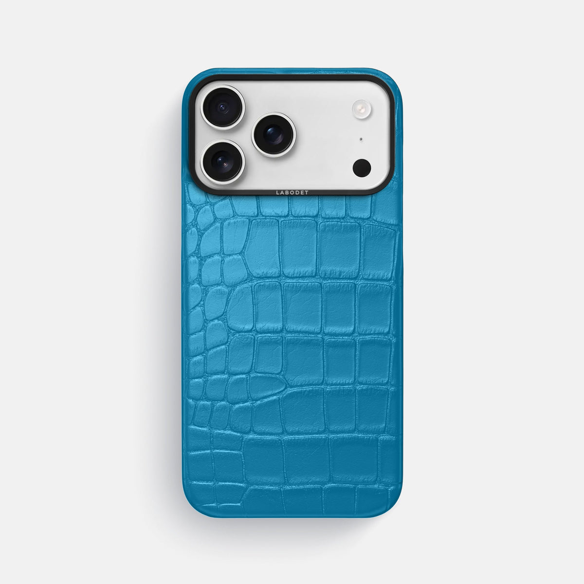 Classic Case For iPhone 18 Pro Max In Alligator -1 | Curaçao-Blue-Black