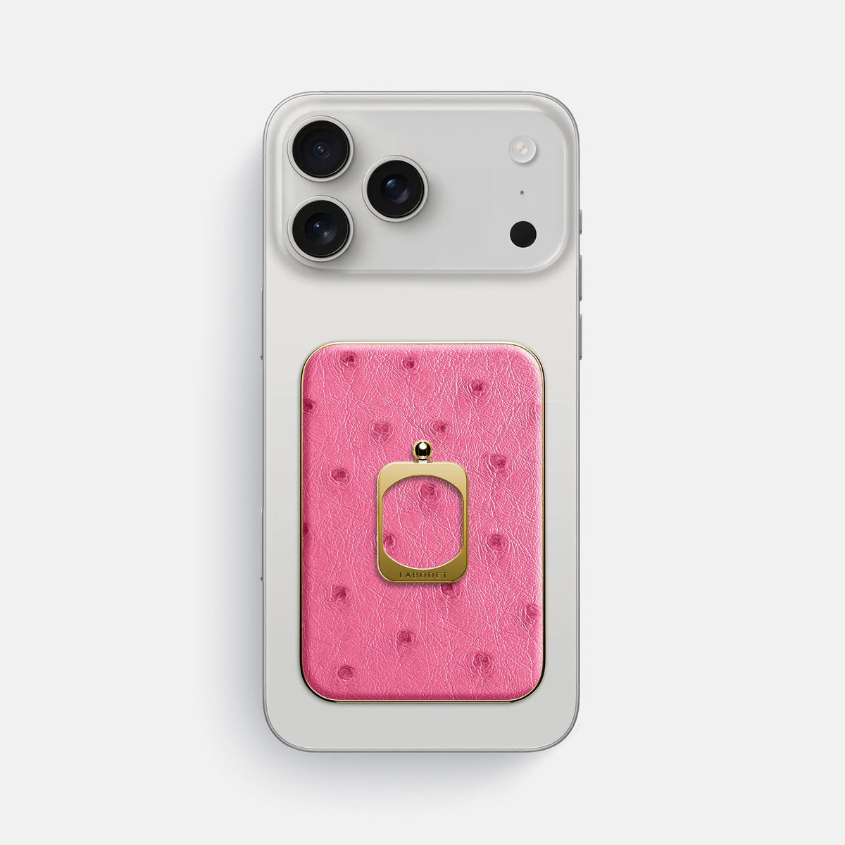 MagSafe Ring For iPhone 18 Pro Max In Ostrich -2 | Pink-Gold