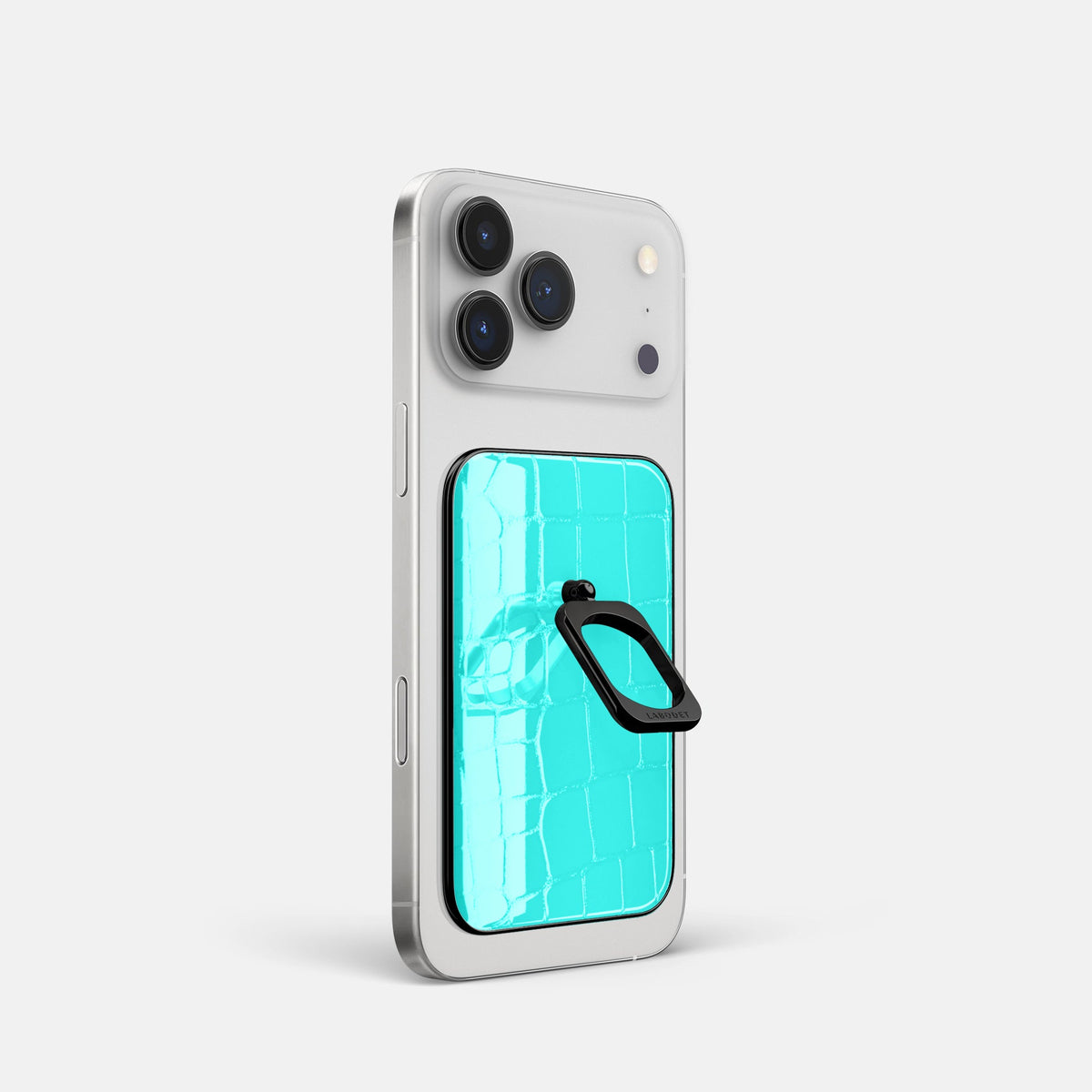 MagSafe Ring For iPhone 18 Pro In Shiny Alligator -1 | Mint-Black