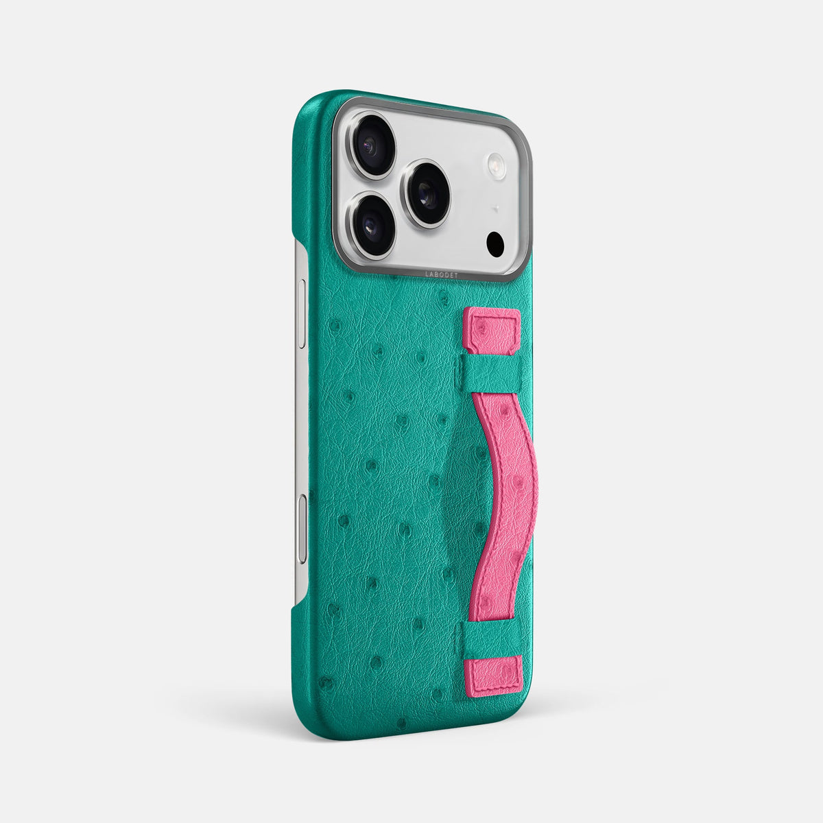 Handle Case Coloré For iPhone 18 Pro Max In Ostrich -2 | Turquoise-Steel
