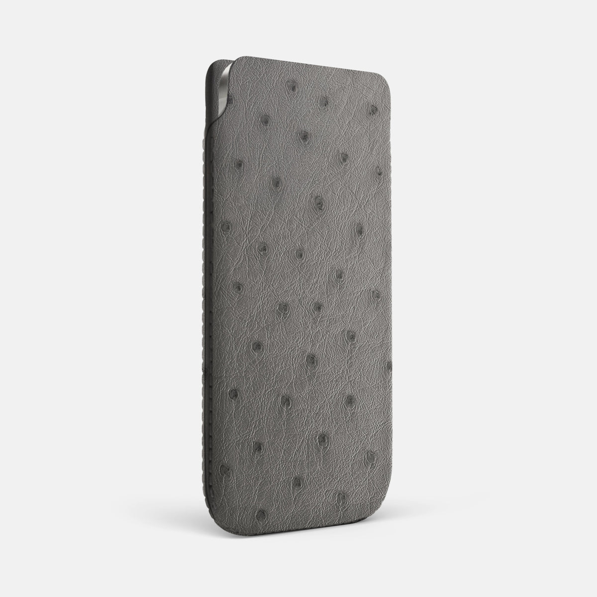 Pouch Case For iPhone 17 Air In Ostrich -2 | Grey