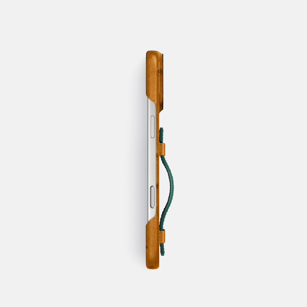 Handle Case Coloré For iPhone 17 Pro In Ostrich -3 | Chestnut-Black