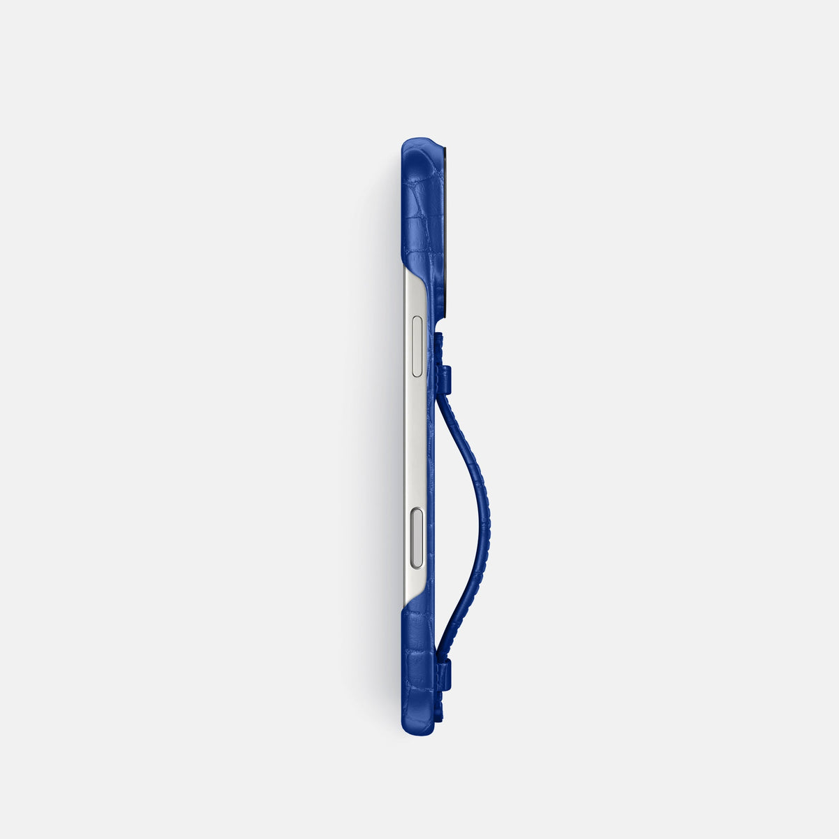 Center Handle For iPhone 18 Pro In Alligator -3 | Royal-Blue-Black