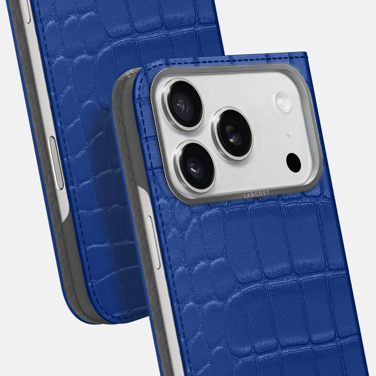 Folio Case For iPhone 17 Pro Max In Alligator -5 | Royal-Blue-Steel