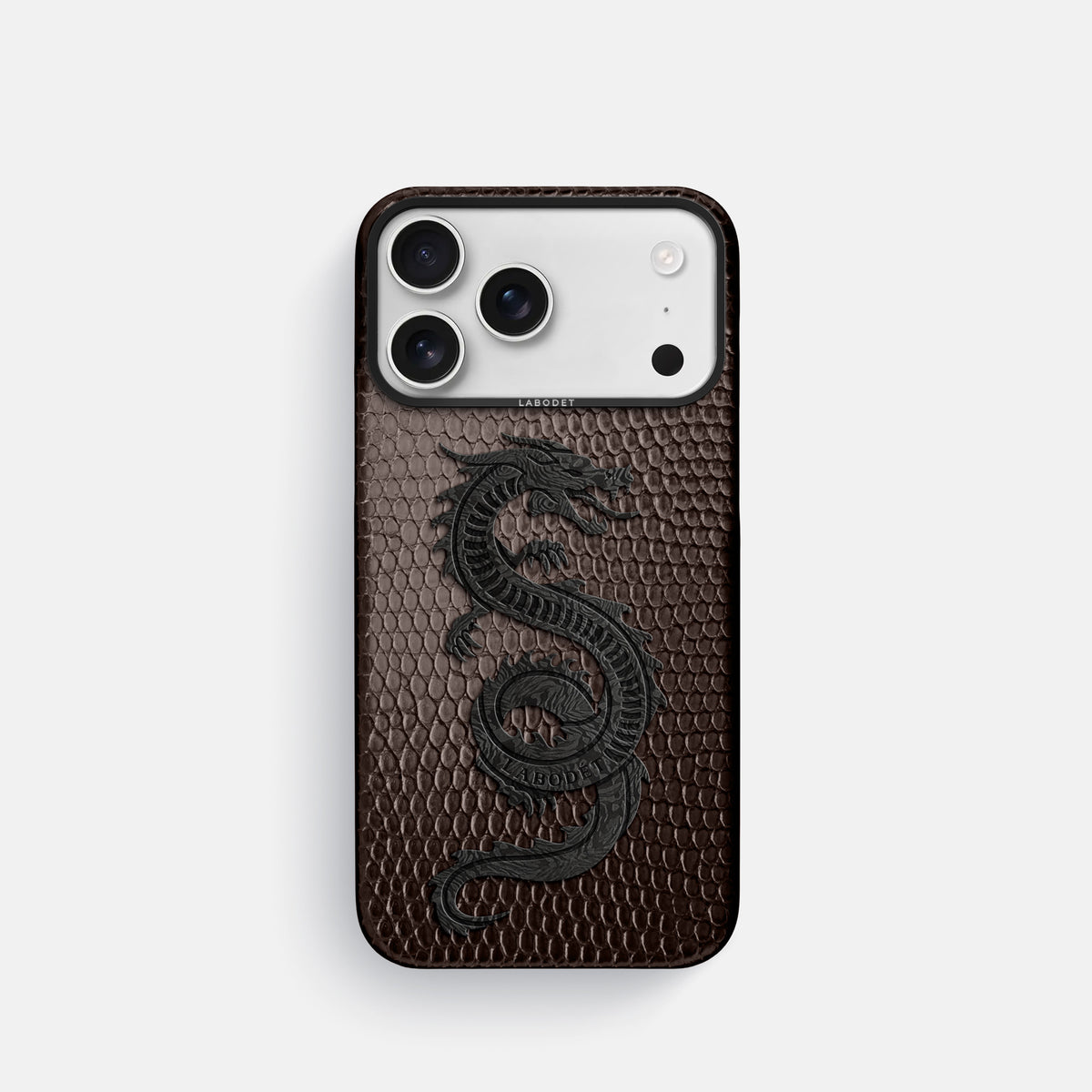 Classic Case With Carbon Dragon For iPhone 17 Pro In Lizard -1 | Brown-Black