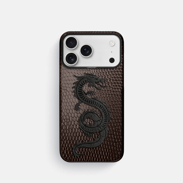 Classic Case With Carbon Dragon For iPhone 17 Pro In Lizard