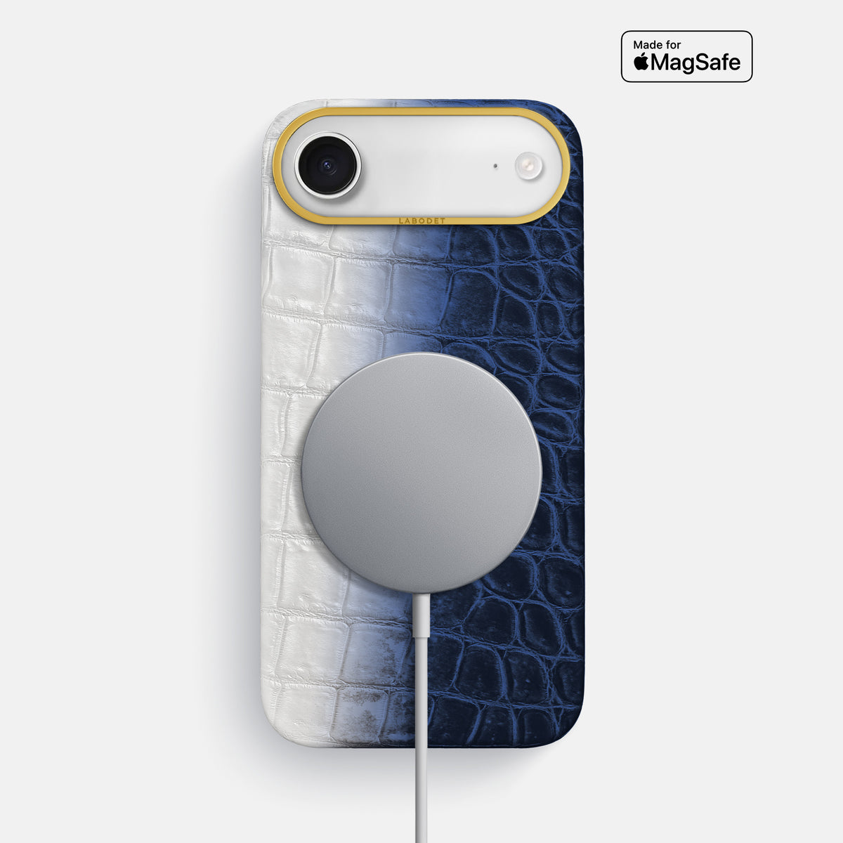 Classic Case For iPhone 17 Air In Himalayan Crocodile -4 | Navy-Blue-Gold