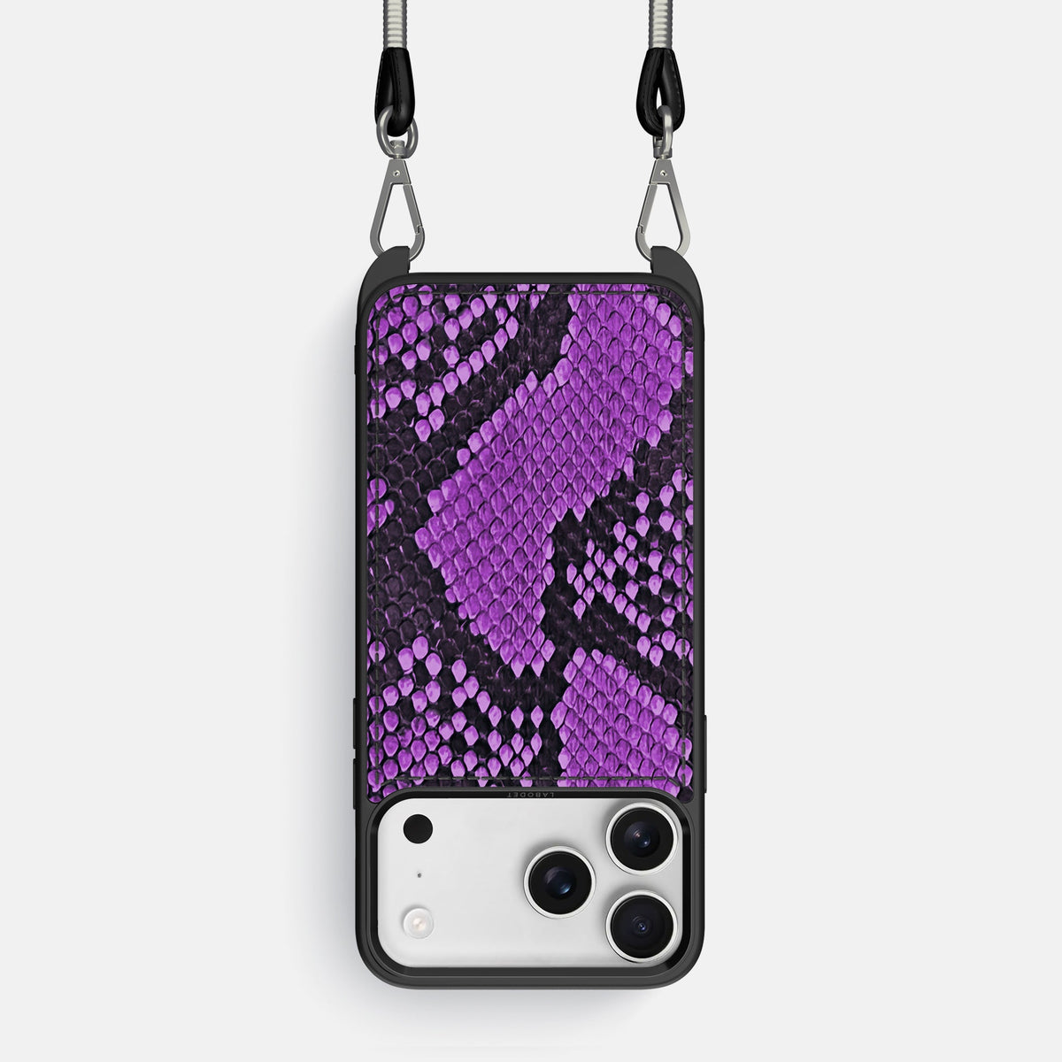 Crossbody Sport Case For iPhone 18 Pro In Deluxe Python -1 | Purple