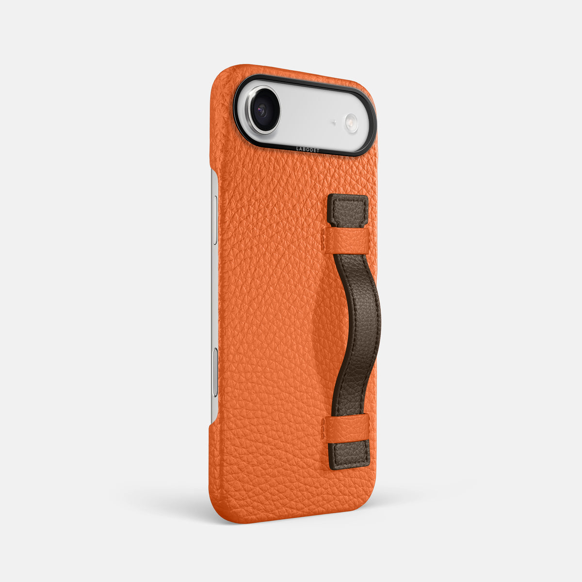 Handle Case Coloré For iPhone 17 Air In Calf -2 | Orange-Black