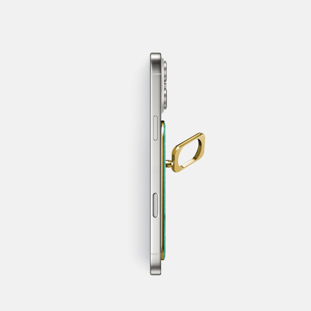 MagSafe Ring For iPhone 18 Pro In Ostrich -3 | Turquoise-Gold