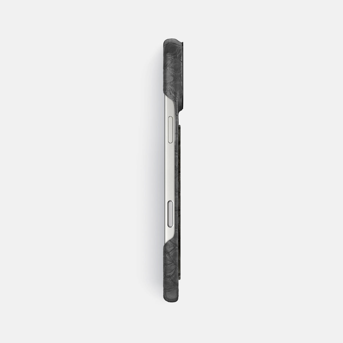 Classic Case With Carbon Dragon For iPhone 17 Pro Max In Python -3 | Grey-Black