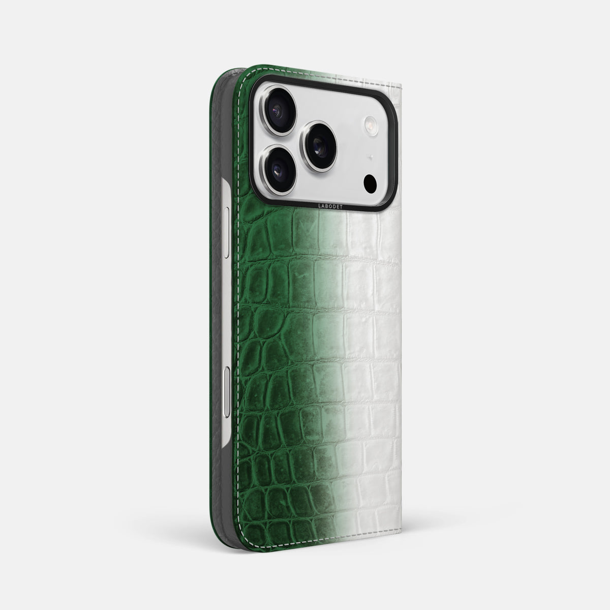 Folio Case For iPhone 17 Pro Max In Himalayan Crocodile -1 | Green-Black