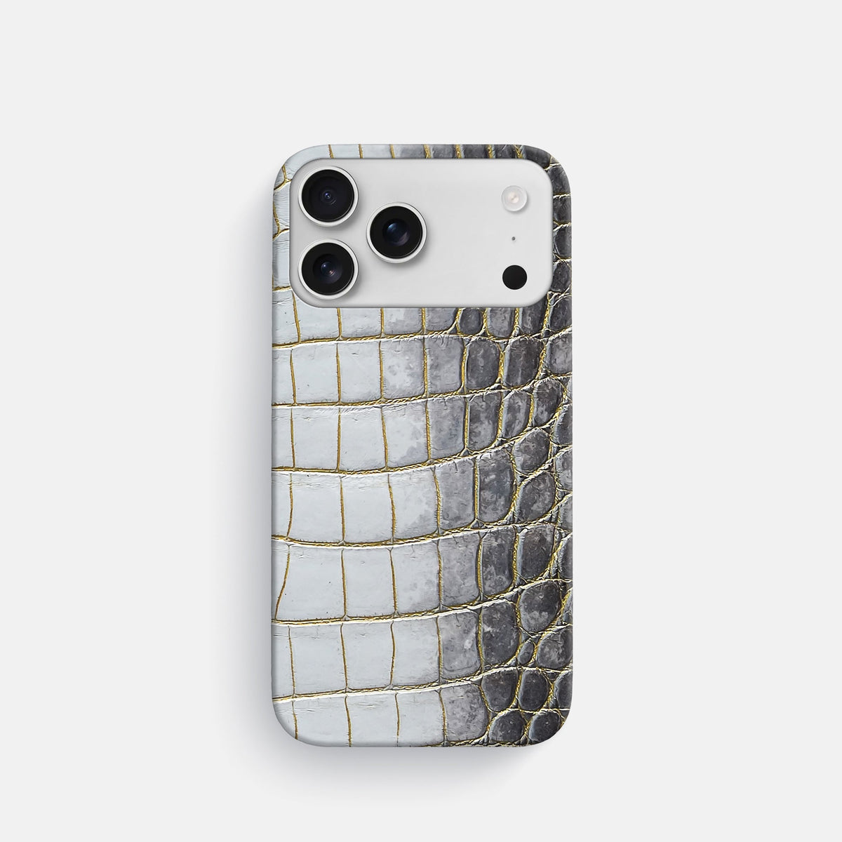 Slim Case For iPhone 18 Pro In Himalayan Crocodile -1 | Gold