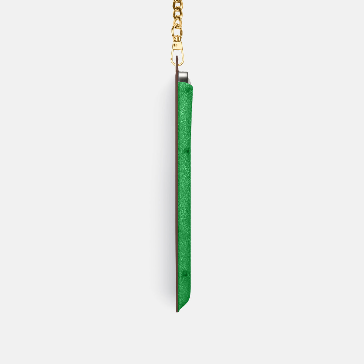 Crossbody Bag For iPhone 17 Pro In Ostrich -4 | Kentucky-Green-Gold