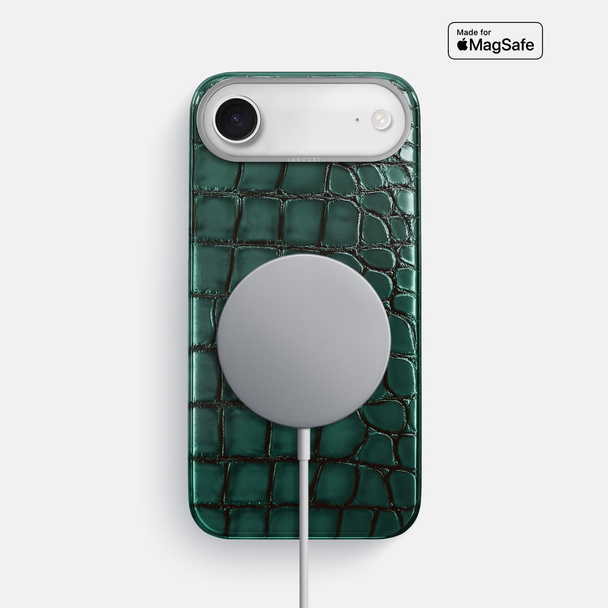 Classic Case For iPhone 17 Air In Patina Alligator -5 | Green-Steel