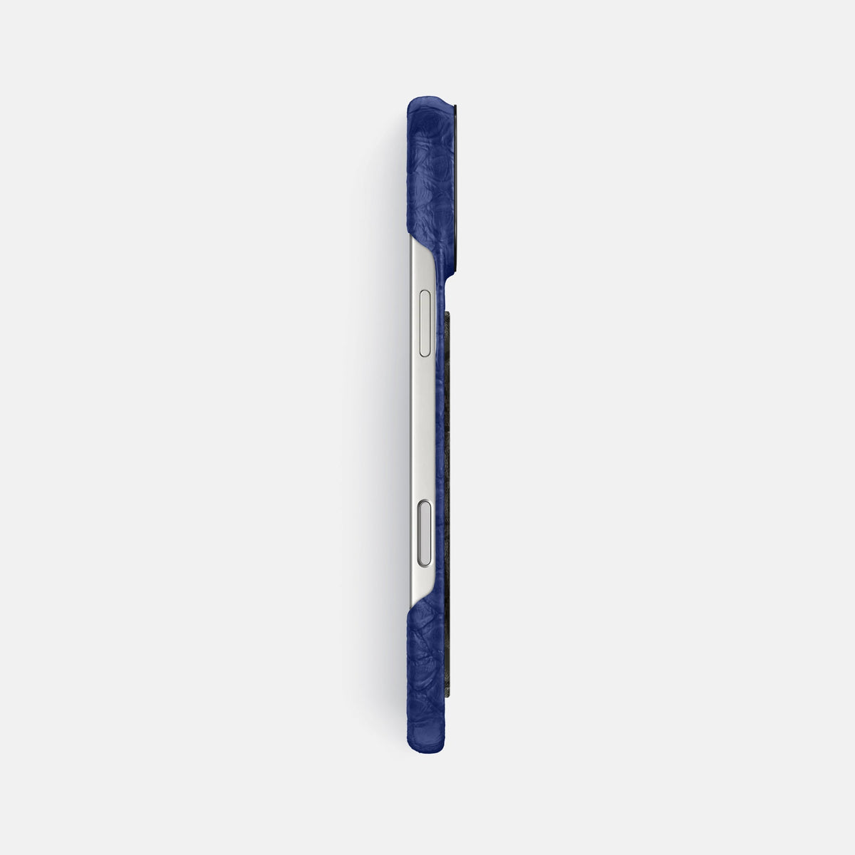 Classic Case With Carbon Dragon For iPhone 18 Pro Max In Python -3 | Royal-Blue-Black