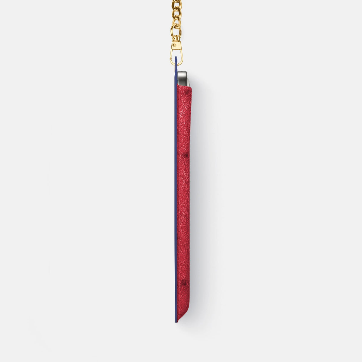 Crossbody Bag For iPhone 18 Pro Max In Ostrich -4 | Red-Gold