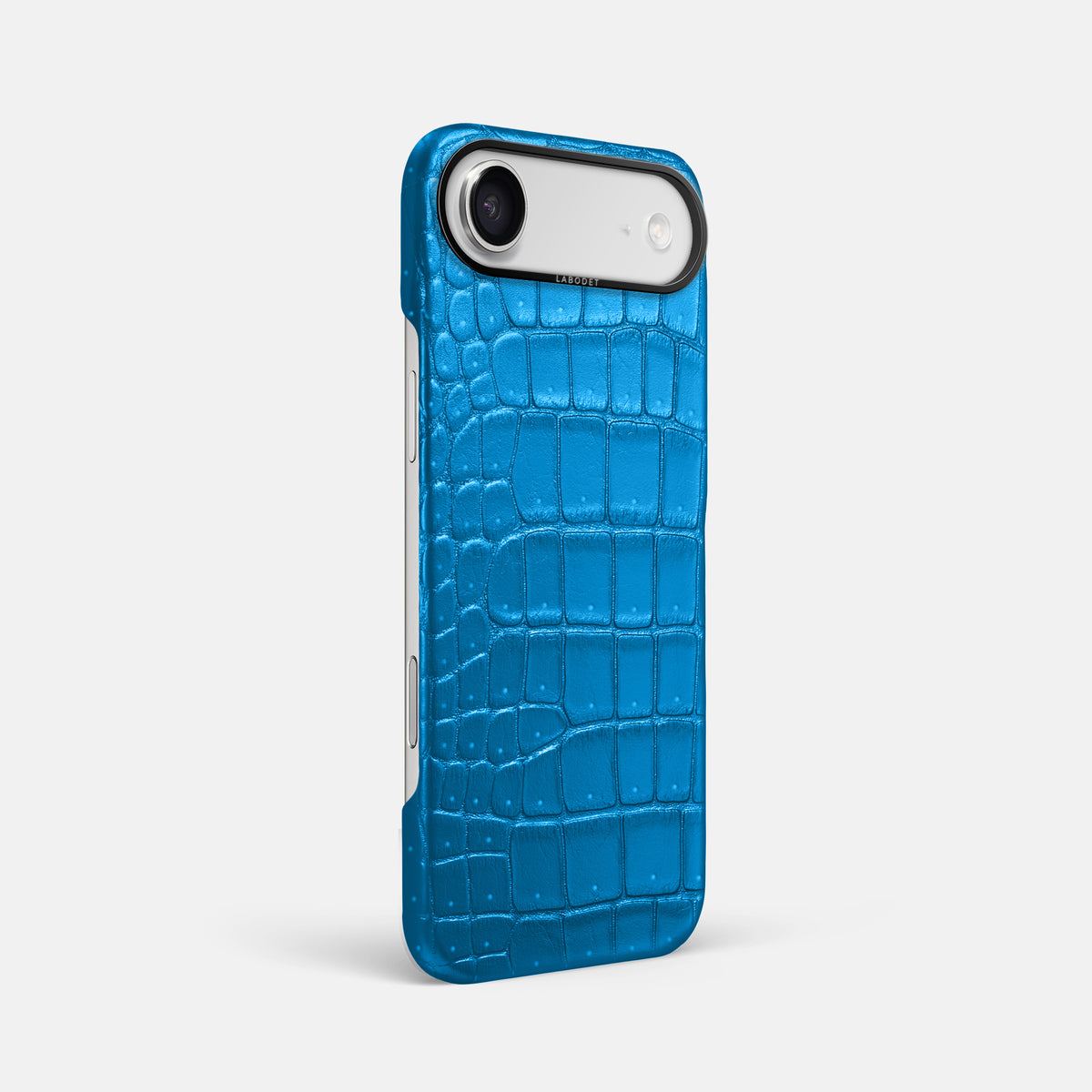 Classic Case For iPhone 17 Air In Porosus Crocodile -2 | Blue-Lagoon-Black