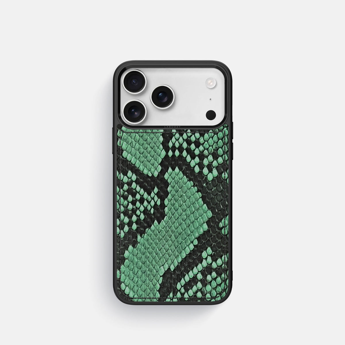 Sport Case For iPhone 18 Pro In Deluxe Python -1 | Forest-Green