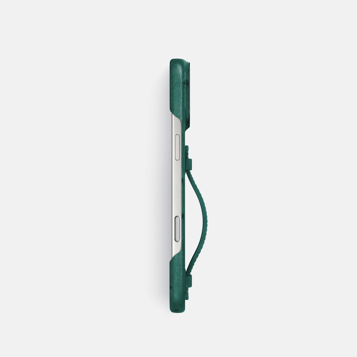 Center Handle For iPhone 17 Pro In Ostrich -2 | Forest-Green-Black