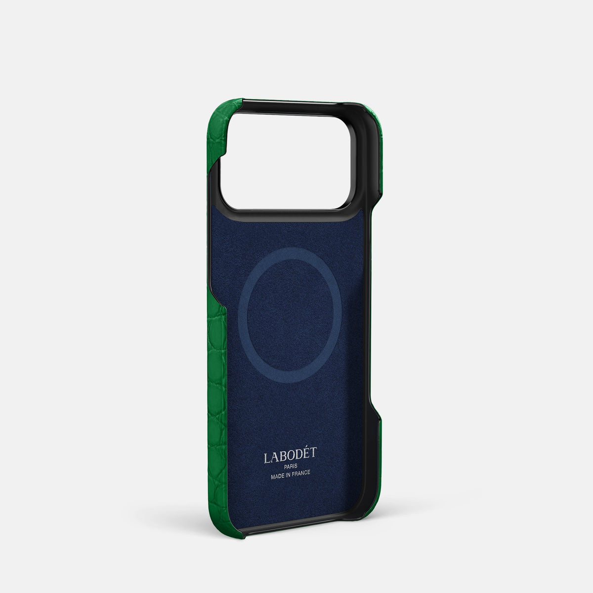 Center Handle For iPhone 18 Pro In Alligator -4 | Forest-Green-Black