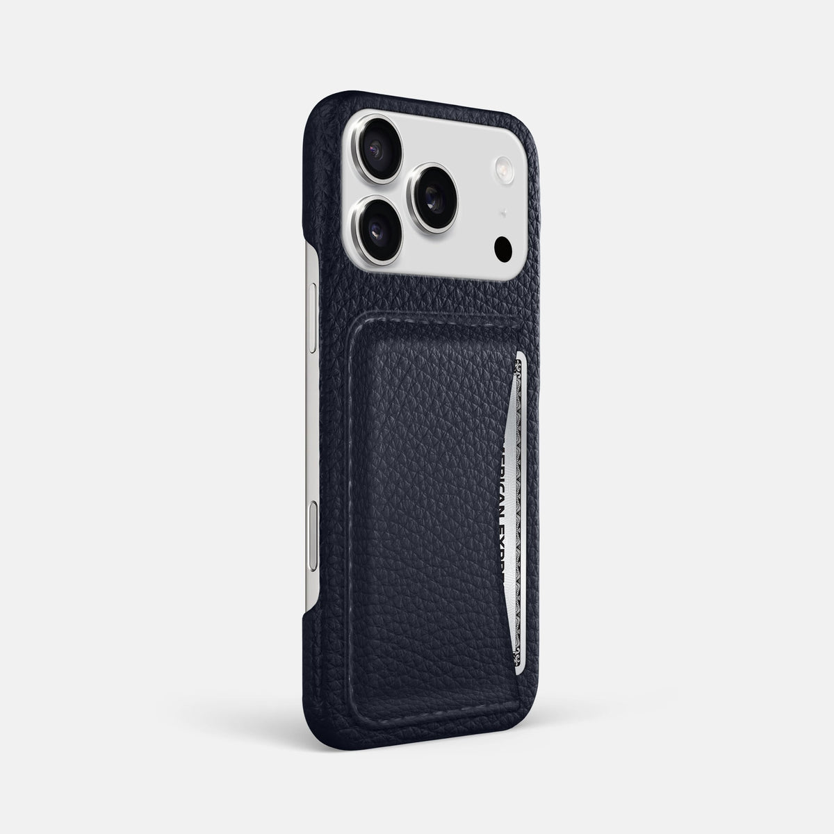 Slim Card Case For iPhone 18 Pro Max In Calf -2 | Marine