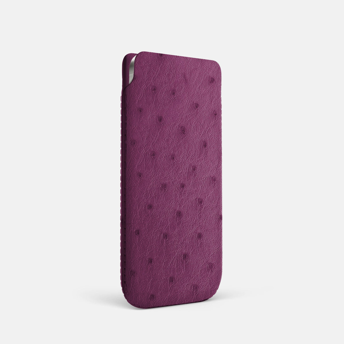 Pouch Case For iPhone 18 Pro In Ostrich -2 | Purple