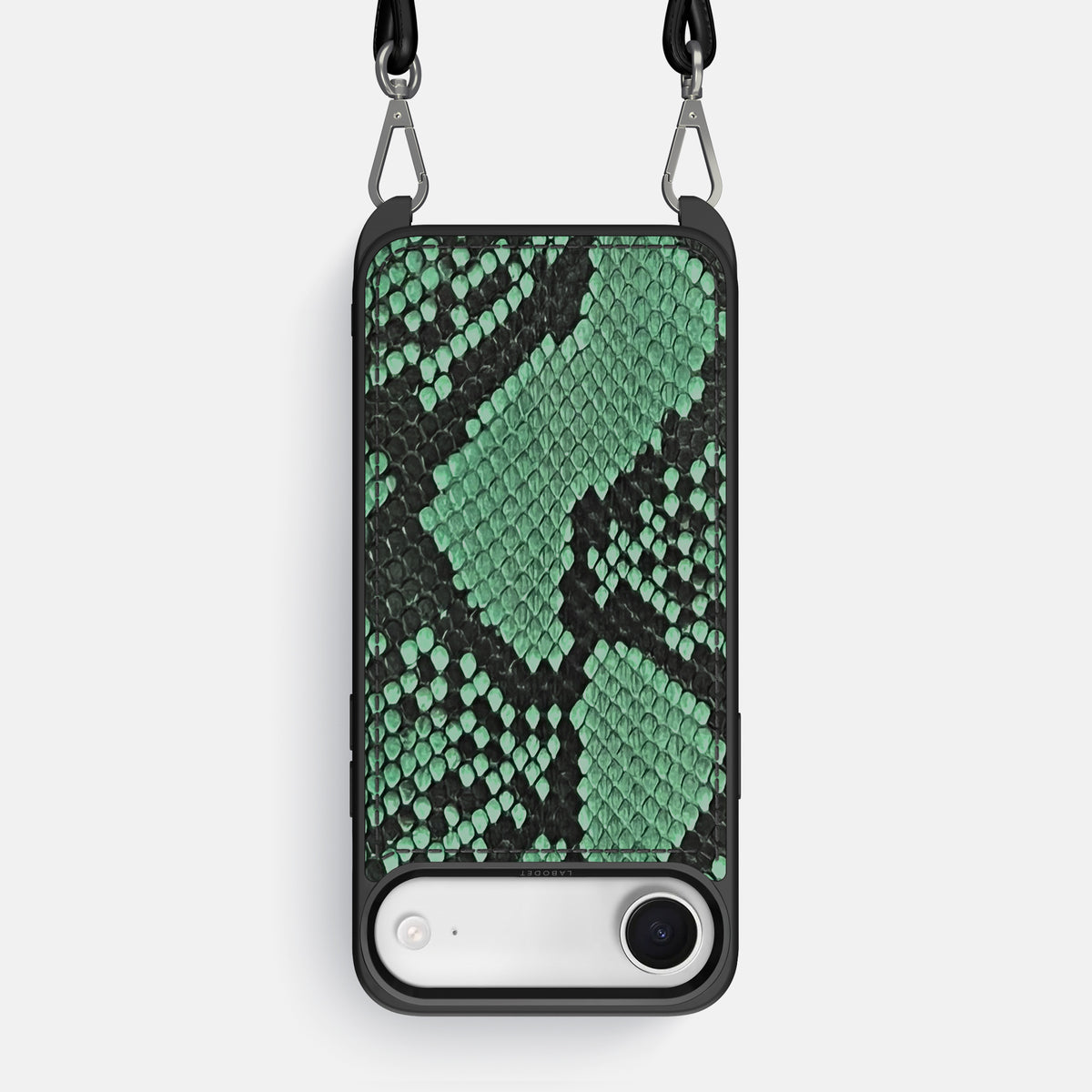 Crossbody Sport Case For iPhone 17 Air In Deluxe Python -1 | Forest-Green