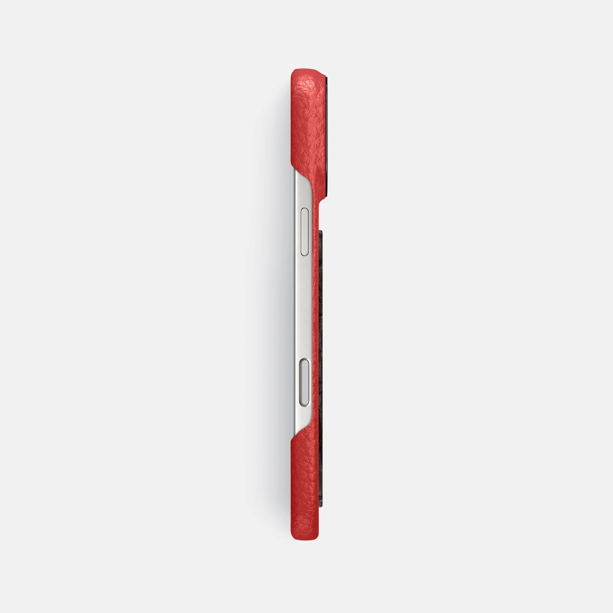 Classic Case With Carbon Dragon For iPhone 18 Pro Max In Calf -3 | Red-Black