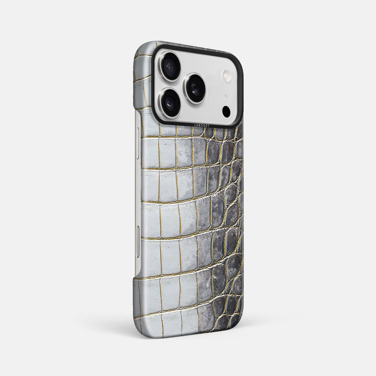Classic Case For iPhone 18 Pro Max In Himalayan Crocodile -2 | Gold-Black