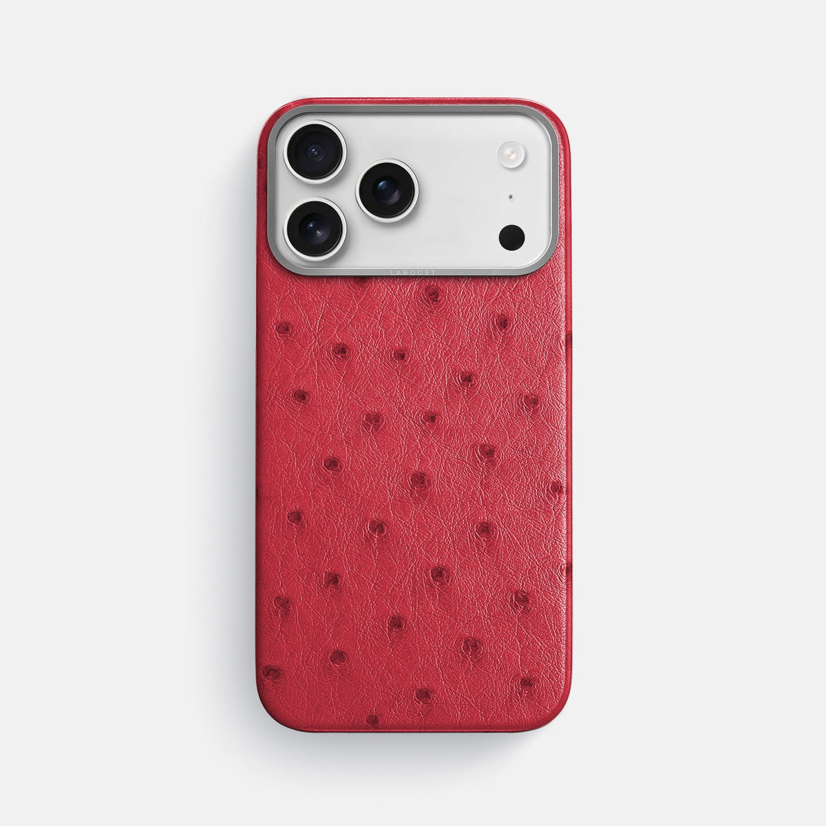 Classic Case For iPhone 18 Pro Max In Ostrich -1 | Red-Steel